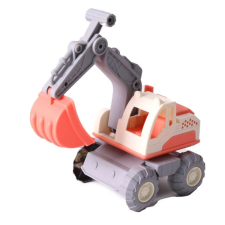  Kotrógép műanyag 18cm autópálya és játékautó