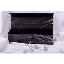  Kovácsoltvas örök rózsa díszdobozban HÓFEHÉR/KRÓM ajándéktárgy