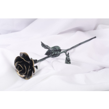  Kovácsoltvas rózsa - ARANY/ZÖLD ANTIK ajándéktárgy