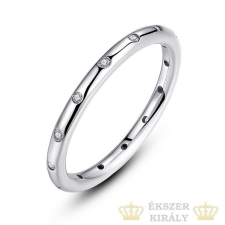 Köves karika gyűrű, Ezüst, 7 gyűrű