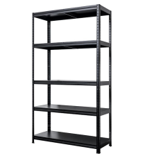 KOVONA SYSTEM Kovona Drumy polc 180 × 100 × 40 cm, fekete bútor