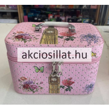 Közepes kozmetikai táska rózsaszín Big Ben smink kiegészítő