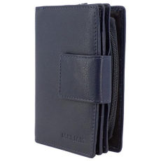  Közepes női  kék bőr pénztárca Gina Monti