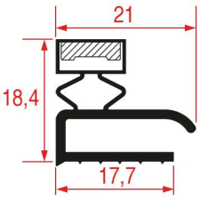  KÖZÉPSŐ ÉLES TÖMÍTÉS 1360x660 mm beépíthető gépek kiegészítői