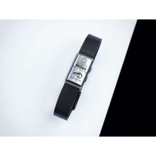  Közös életünk 2 egyedi medálos MoMents fekete színű acél karkötő karkötő