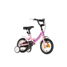 KPC FluoBike Kitty cicás VILÁGÍTÓS 12 rózsaszín fluoreszkáló gyermek kerékpár gyermek kerékpár