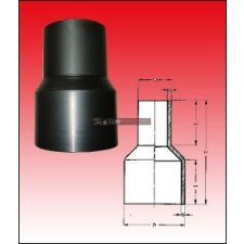  KPE Szűkítő 160/110 tompa (SDR17 - SDR11) hűtés, fűtés szerelvény