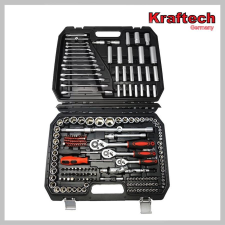 KrafTech 216 részes krova dugókulcs készlet műanyag hordtáskában  HA-0057 (Royalkraft Line) dugókulcs