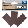 Kraftmann Filc alátét készlet | szögletes | barna | 100 x 200 mm | 3 darabos (BGS 80713)