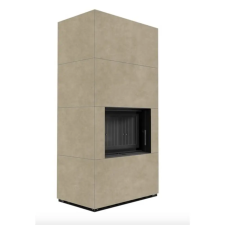 Kratki FLOKI BOX 8 kW FOKOS RENA KANDALLÓ KŐ KÜLSŐ, FEKETE BELSŐ BURKOLATTAL kályha, kandalló