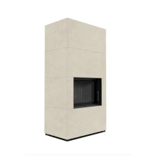 Kratki FLOKI BOX 8 kW FOKOS SALE KANDALLÓ KŐ KÜLSŐ, FEKETE BELSŐ BURKOLATTAL kályha, kandalló