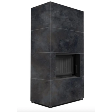 Kratki FLOKI BOX 8 kW OSSIDO NERO KANDALLÓ KŐ KÜLSŐ, FEKETE BELSŐ BURKOLATTAL kályha, kandalló