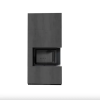 Kratki KRATKI FLOKI BOX 8 kW NATURALI PIETRA SZÍNŰ KÜLSŐ, FEKETE BELSŐ BURKOLATTAL JOBB OLDALÜVEGES KANDALLÓ