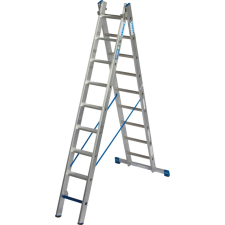 KRAUSE 131638 STABILO többcélú létra + biztosítás 2x9 létra-/lépcsőfok létra és állvány