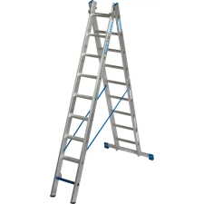 KRAUSE 131638 STABILO többcélú létra + biztosítás 2x9 létra-/lépcsőfok létra és állvány