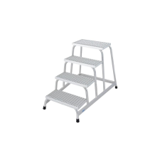 KRAUSE 805348 SZERELŐDOBOGÓ RÁCSOS FOKOKKAL 4 FOKOS /11kg;1,15m/ létra és állvány