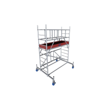 KRAUSE Monto Protec XS - ALU ÖSSZECSUKHATÓ GURULÓÁLLVÁNY 3,70 (93kg) létra és állvány