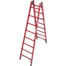 KRAUSE Stabilo műanyag létrafokos két oldalon járható létra, 2x8 (819734) létra és állvány