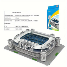  Kreatív 3D-s papírból készült stadion puzzle puzzle, kirakós