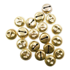 Kreatív Junior csengő, arany, kerek, 18mm, 10 db/csomag karácsonyi dekoráció