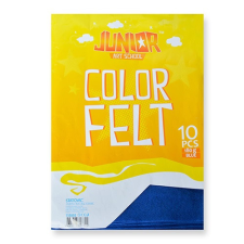Kreatív Junior filc lapok A/4, kék, 10 db/csomag méteráru