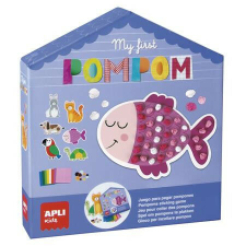 Kreatív készségfejlesztő készlet, APLI Kids "My first Pompom", állatok kreatív és készségfejlesztő
