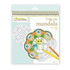 Kreatív színezőfüzet Avenue Mandarine Mandala Állatok füzet