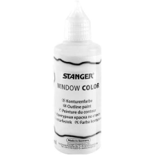 Kreatív üvegmatrica festék Stanger 80 ml kontúr fehér üvegfesték