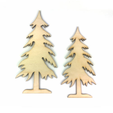 Kreativpartner Natúr fa - Cédrus fenyő - 2db karácsonyi dekoráció