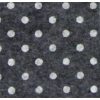 Kreativpartner Pöttyös puha filc anyag sötétszürke melange - fehér 40x30cm