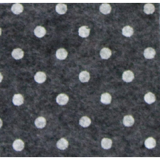 Kreativpartner Pöttyös puha filc anyag sötétszürke melange - fehér 40x30cm filc