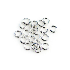 Kreativpartner Szerelőkarika - 20db - nikkel dekorációs kellék