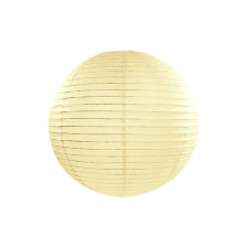 Krém színű papír lampion 25cm party kellék