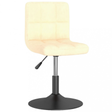  Krémszínű bársony forgó étkezőszék bútor