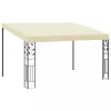  Krémszínű falra szerelhető pavilon 4 x 3 x 2,5 m
