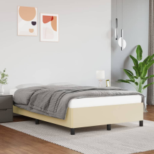 krémszínű műbőr ágykeret 120 x 200 cm ágy és ágykellék