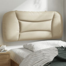  Krémszínű szövet fejtámla párna 80 cm ágy és ágykellék