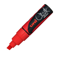 KRÉTAMARKER UNI PWE-8K 8 mm fluor piros (FOLYÉKONY KRÉTA) filctoll, marker