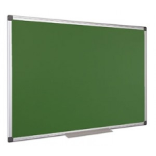  Krétás tábla, zöld felület, nem mágneses, 120x240 cm, alumínium keret, információs tábla, állvány