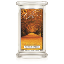 Kringle Candle Autumn Amber nagyméretű 2 kanócos illatgyertya (624 g), gyertya