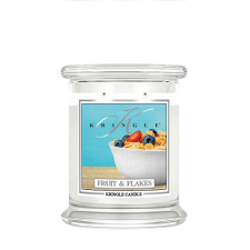 Kringle Candle Fruit & Flakes illatgyertya közepes 2 kanóc (411 g), gyertya
