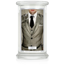 Kringle Candle Grey nagyméretű, két kanócos illatgyertya (624 g), gyertya