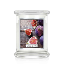 Kringle Candle Oak & Fig illatgyertya közepes 2 kanócos (411 g), gyertya