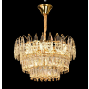  Kristálycsillár CC6687/500GD 9x E14, 49cm átmérő, fényes arany, állítható magasság