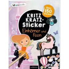  Kritzkratz-Sticker Einhörner und Feen – Eva Schindler idegen nyelvű könyv