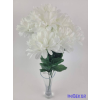  Krizantém 7 ágú selyemvirág csokor 40cm - Fehér