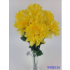  Krizantém 7 ágú selyemvirág csokor 40cm - Sárga