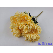  Krizantém 7 ágú selyemvirág csokor 44cm - Barack dekorációs kellék