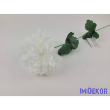  Krizantém szálas selyemvirág 50cm - Fehér dekorációs kellék