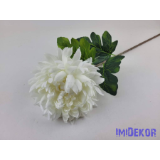  Krizantém szálas selyemvirág D16cm 75cm - Törtfehér dekorációs kellék